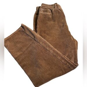 VTG Y2K Lauren Jeans Co‎ Ralph Lauren Corduroy Pants Brown Women 10 Straight Leg